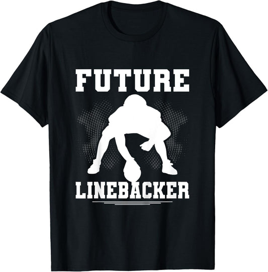 Kids Football Future Linebacker Toddler Team Position T-Shirt - T-Shirt | Black