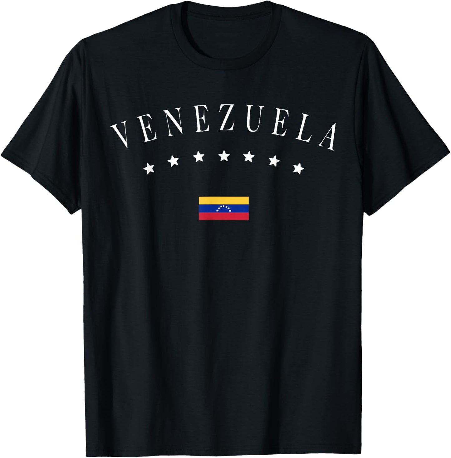 Venezuela - -Adults - Black - Small - Short Sleeve - Classic Fit T-Shirt - T-Shirt | Black