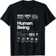 Human Being Personality Nutrition Facts Sarcastic T-Shirt - T-Shirt | Black