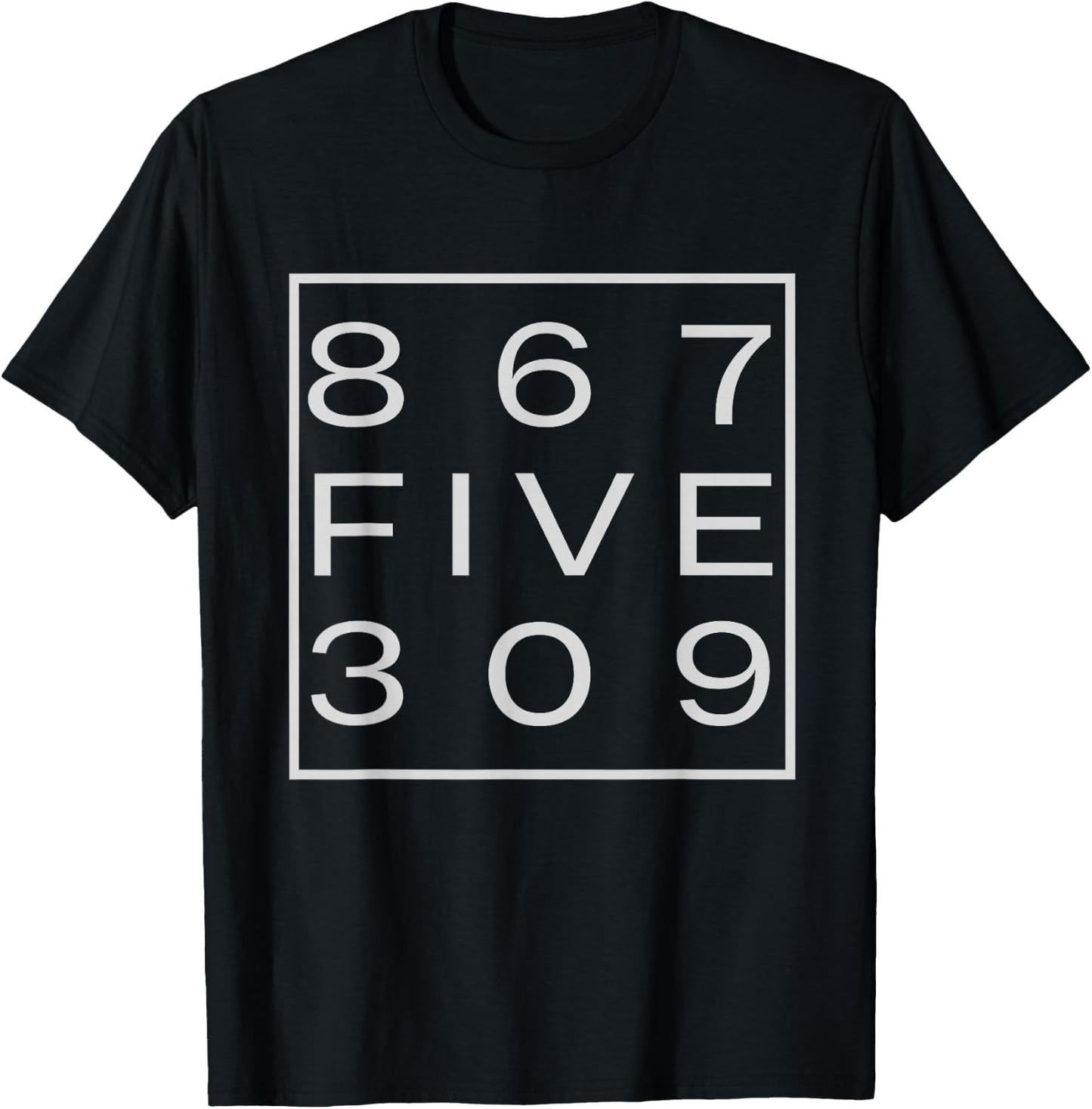 Classic 867FIVE309 Shirt 8675309 T-Shirt - T-Shirt | Black