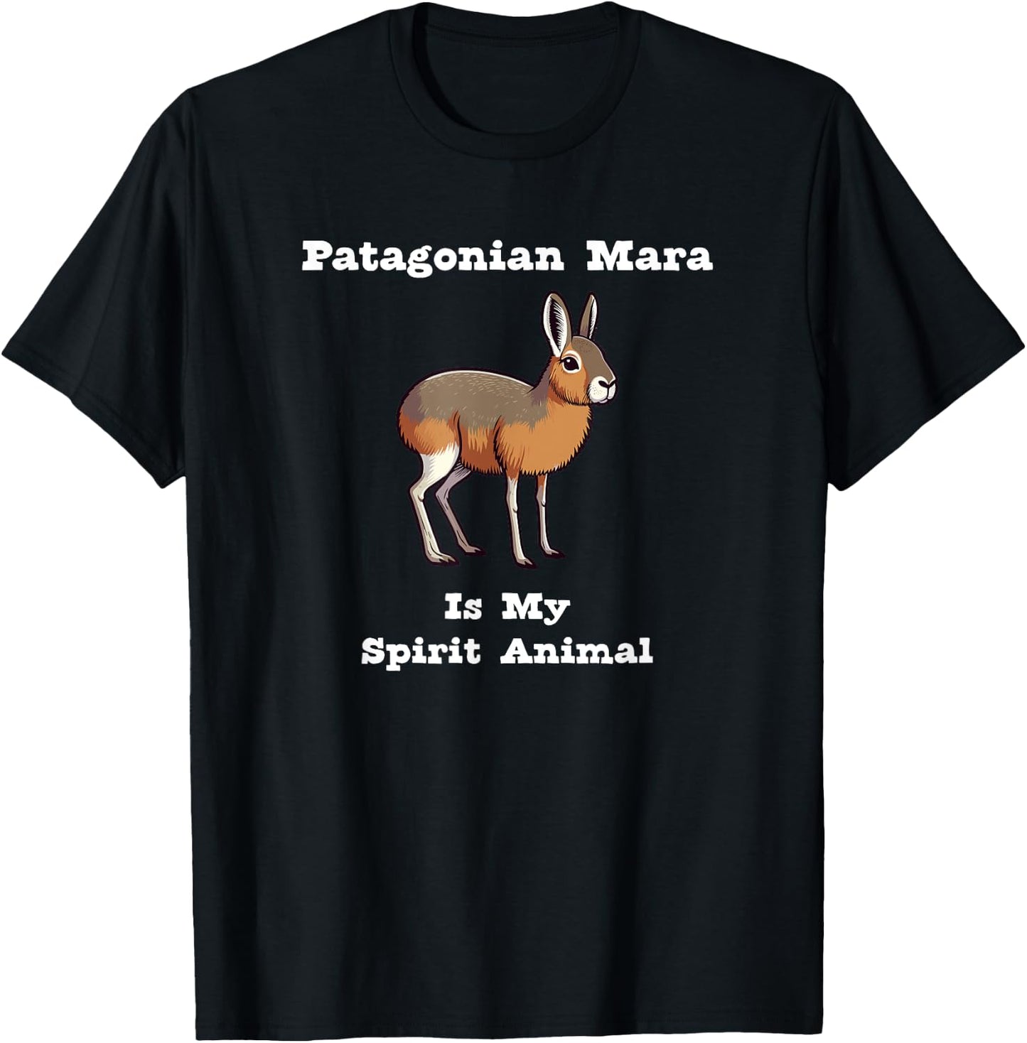 Patagonian Mara Spirit Animal T-Shirt - T-Shirt | Black