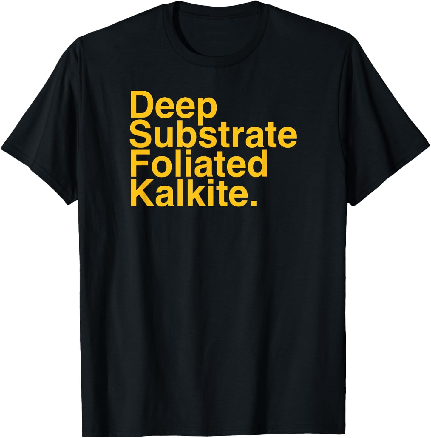 DEEP Substrate FOLIATED KALKITE T-Shirt - T-Shirt | Black