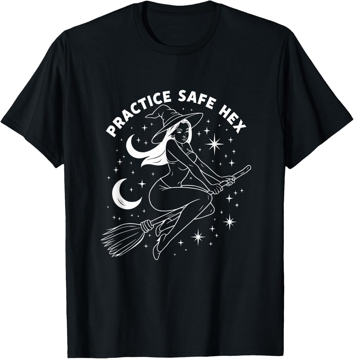 Practice Safe Hex - Halloween Pagan Education Witch T-Shirt - T-Shirt | Black