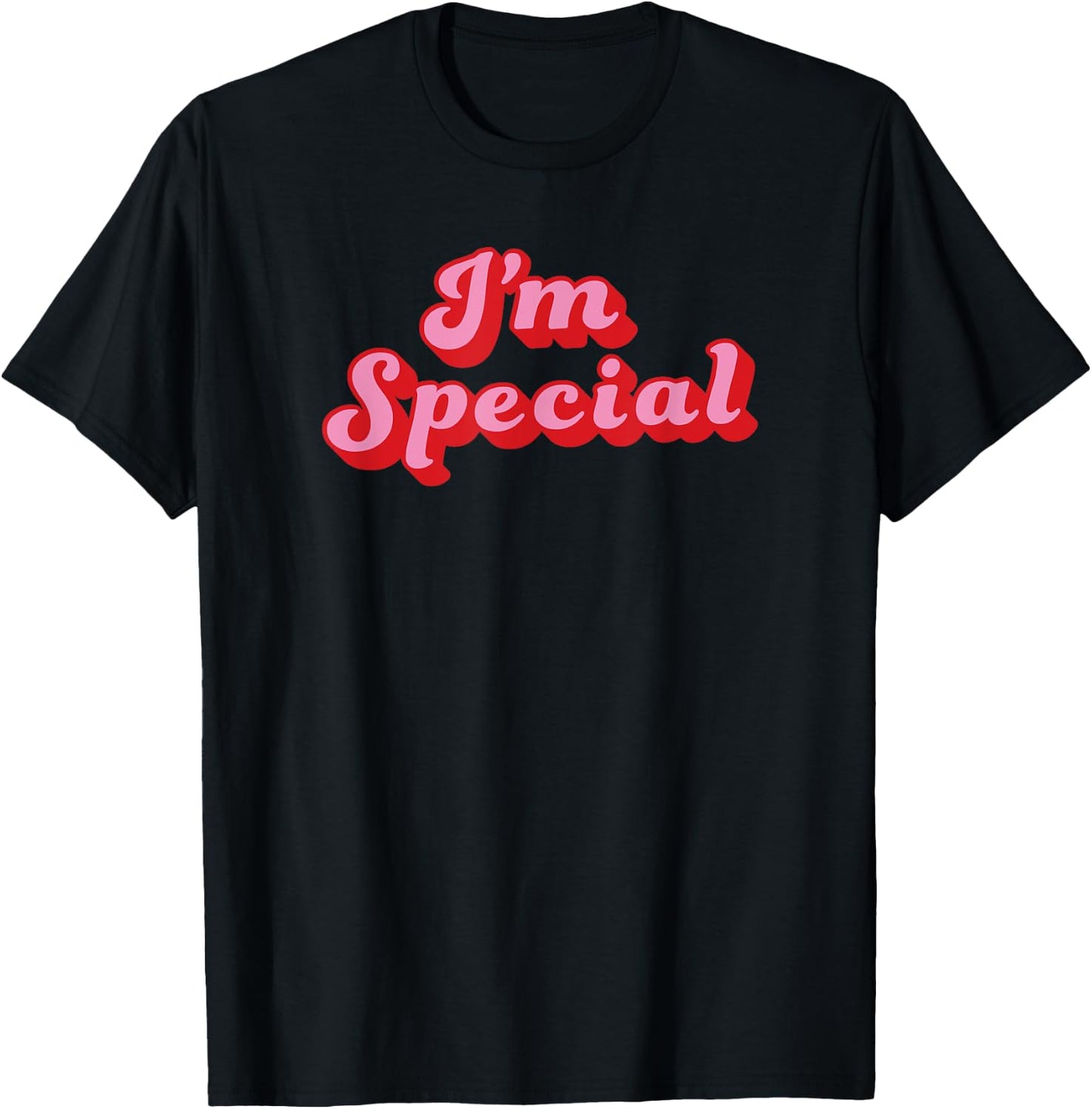 I’m Special retro vintage style design saying Im Special T-Shirt - T-Shirt | Black