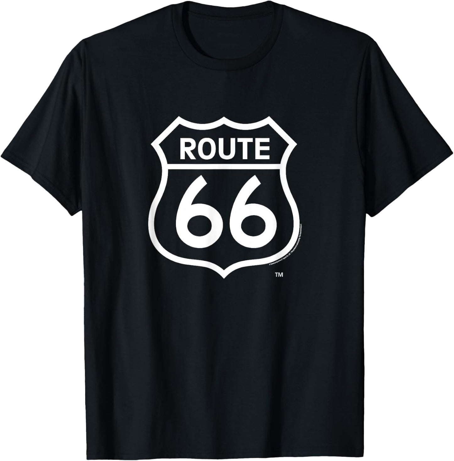 Route 66/ (RT66-01) T-Shirt - T-Shirt | Black