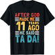 Funny 11th Birthday I God Said Ta Da! I 11 Year Old T-Shirt - T-Shirt | Black