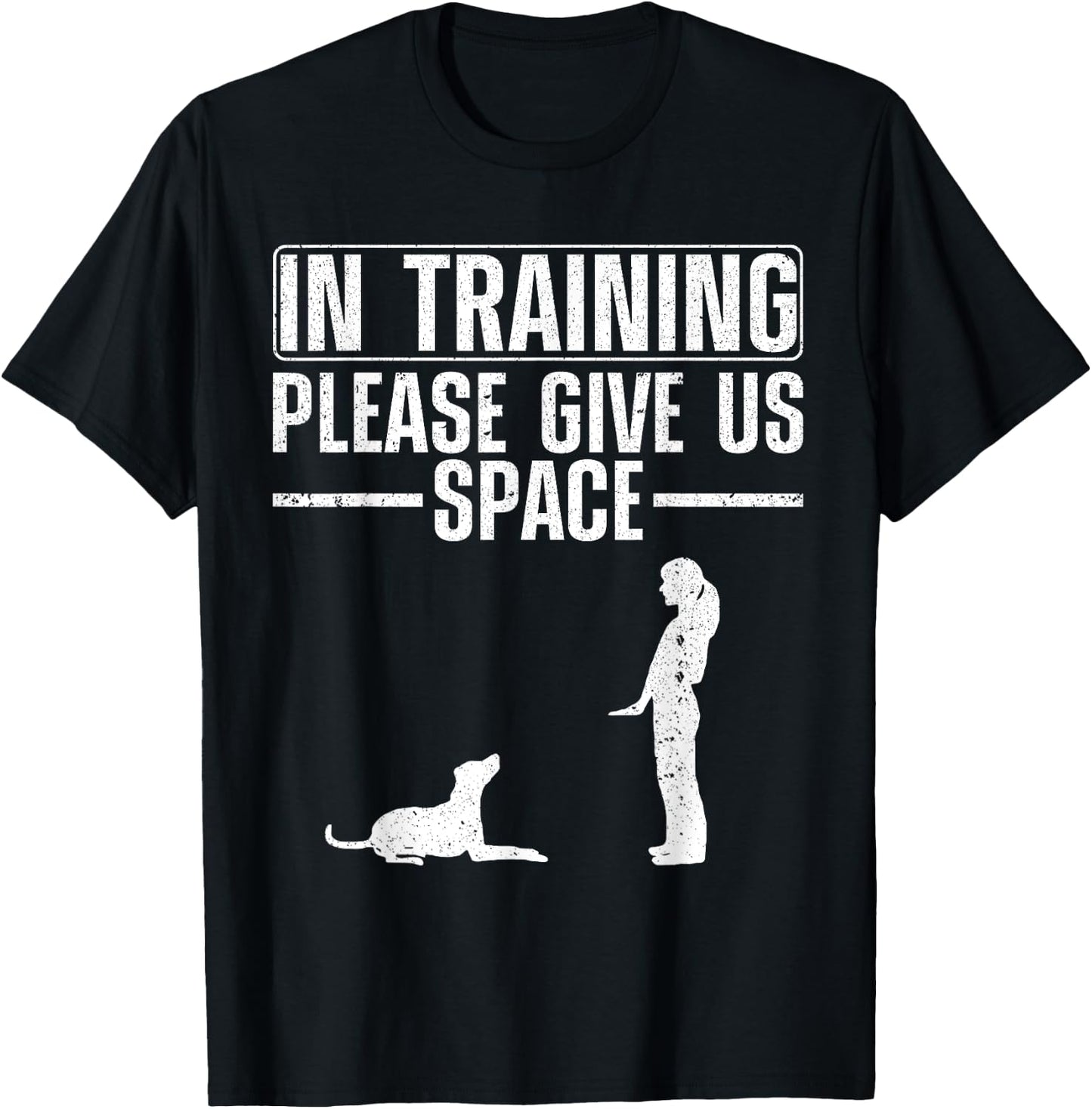 Funny Dog Training Art Women Dog Lovers Dog Trainer T-Shirt - T-Shirt | Black