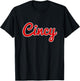 Cincinnati Ohio Classic Red Script Cincy City T Shirt T-Shirt - T-Shirt | Black
