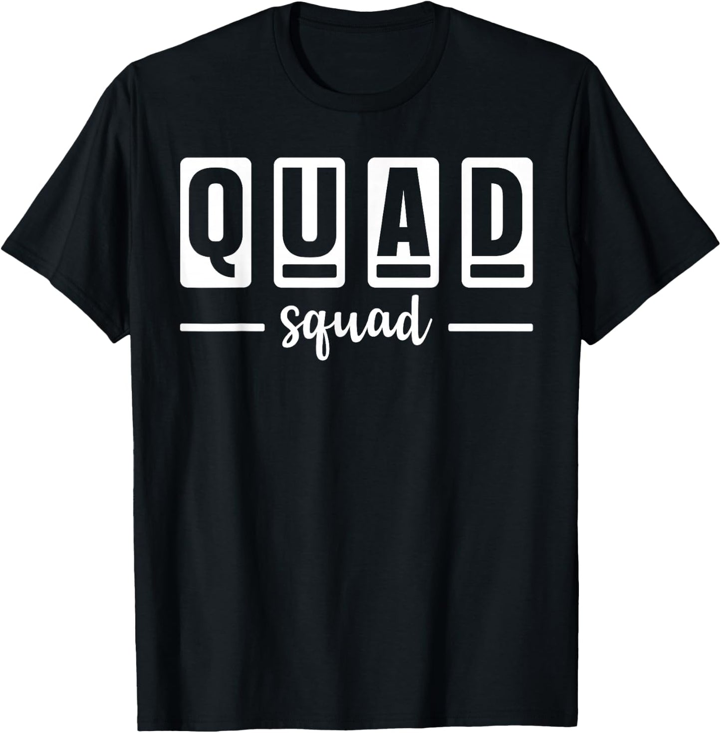Quad Squad T-Shirt - T-Shirt | Black