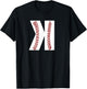 Boys Pitcher Backwards K Baseball Stitches Graphic Art Gift T-Shirt - T-Shirt | Black