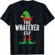 The Whatever Elf Matching Family Christmas T-Shirt - T-Shirt | Black