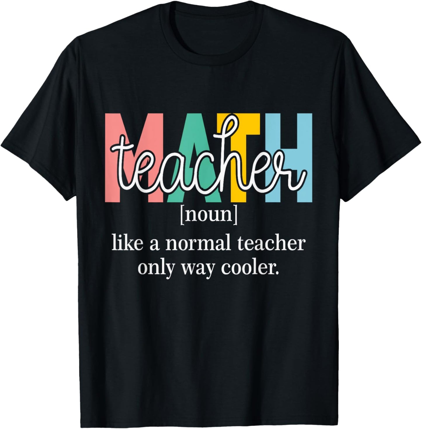 Funny Math Teacher Definition Men Women Kids T-Shirt - T-Shirt | Black