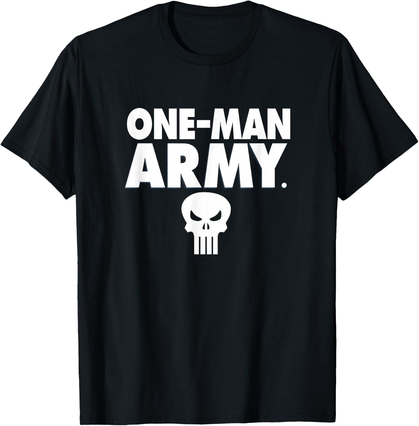 Marvel Punisher One-Man Army Classic Skull Logo T-Shirt - T-Shirt | Black