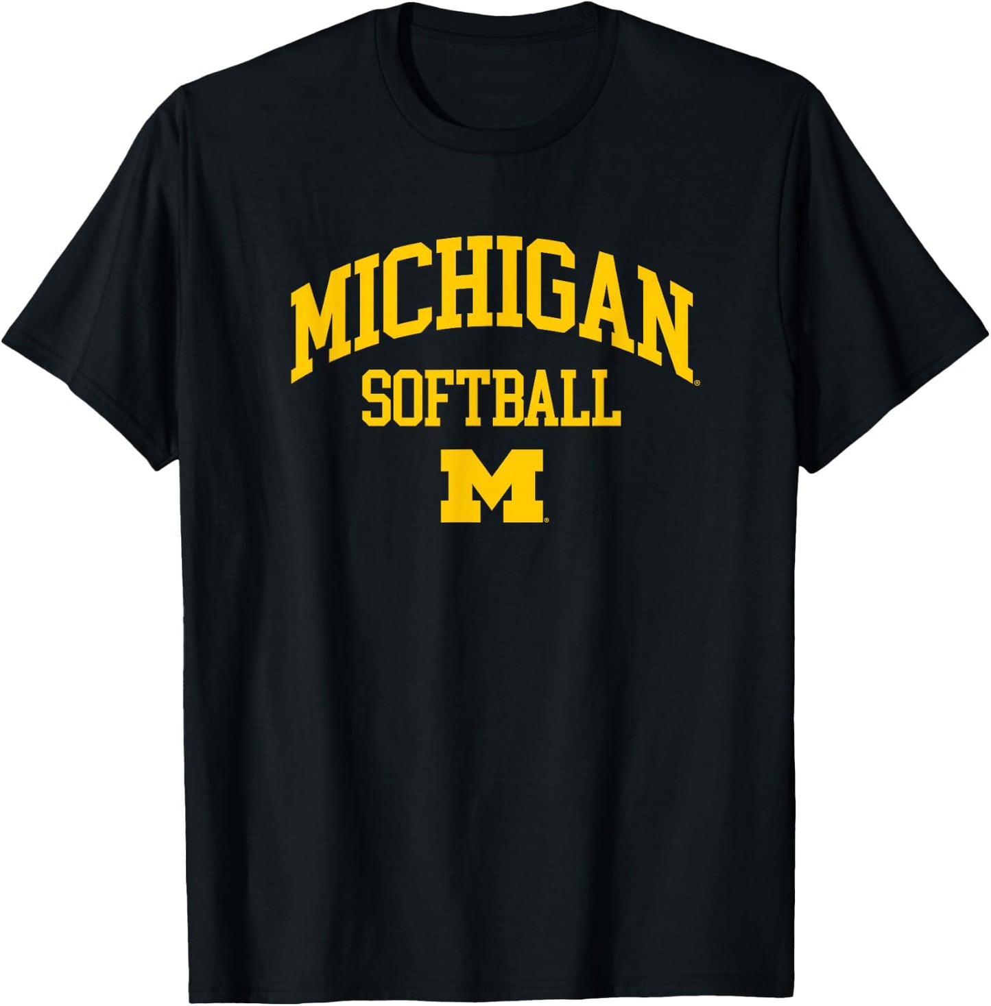 University of Michigan Wolverines U of M Softball T-Shirt - T-Shirt | Black