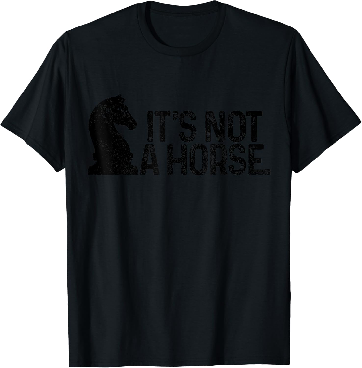 Chess It's Not A Horse Knight Funny Chess player T-Shirt - T-Shirt | Black