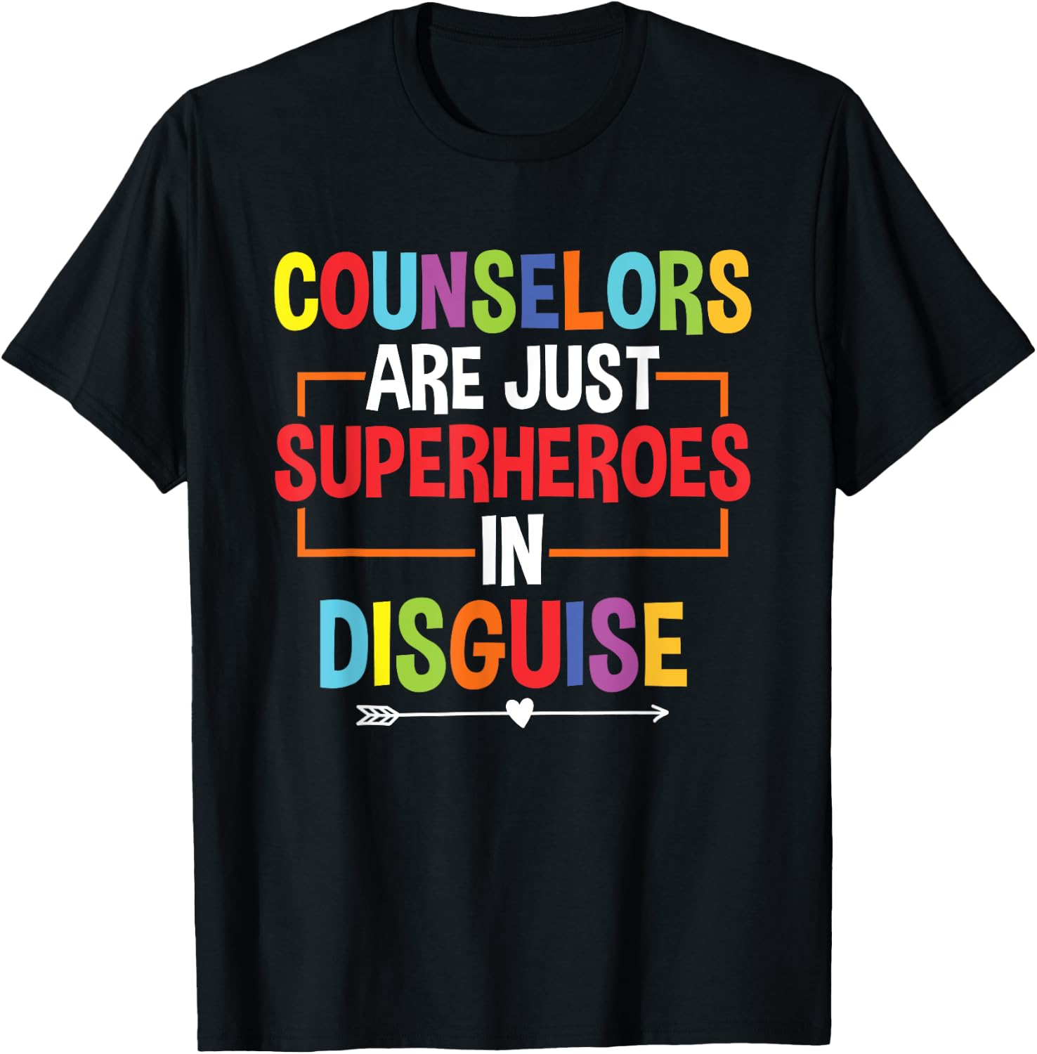 School Counselor Superheroes In Disguise School Counseling T-Shirt - T-Shirt | Black
