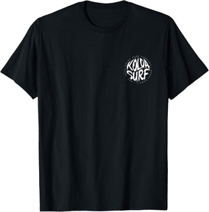 Koloa Surf White Brush Logo Lightweight, Graphic T-Shirt - T-Shirt | Black
