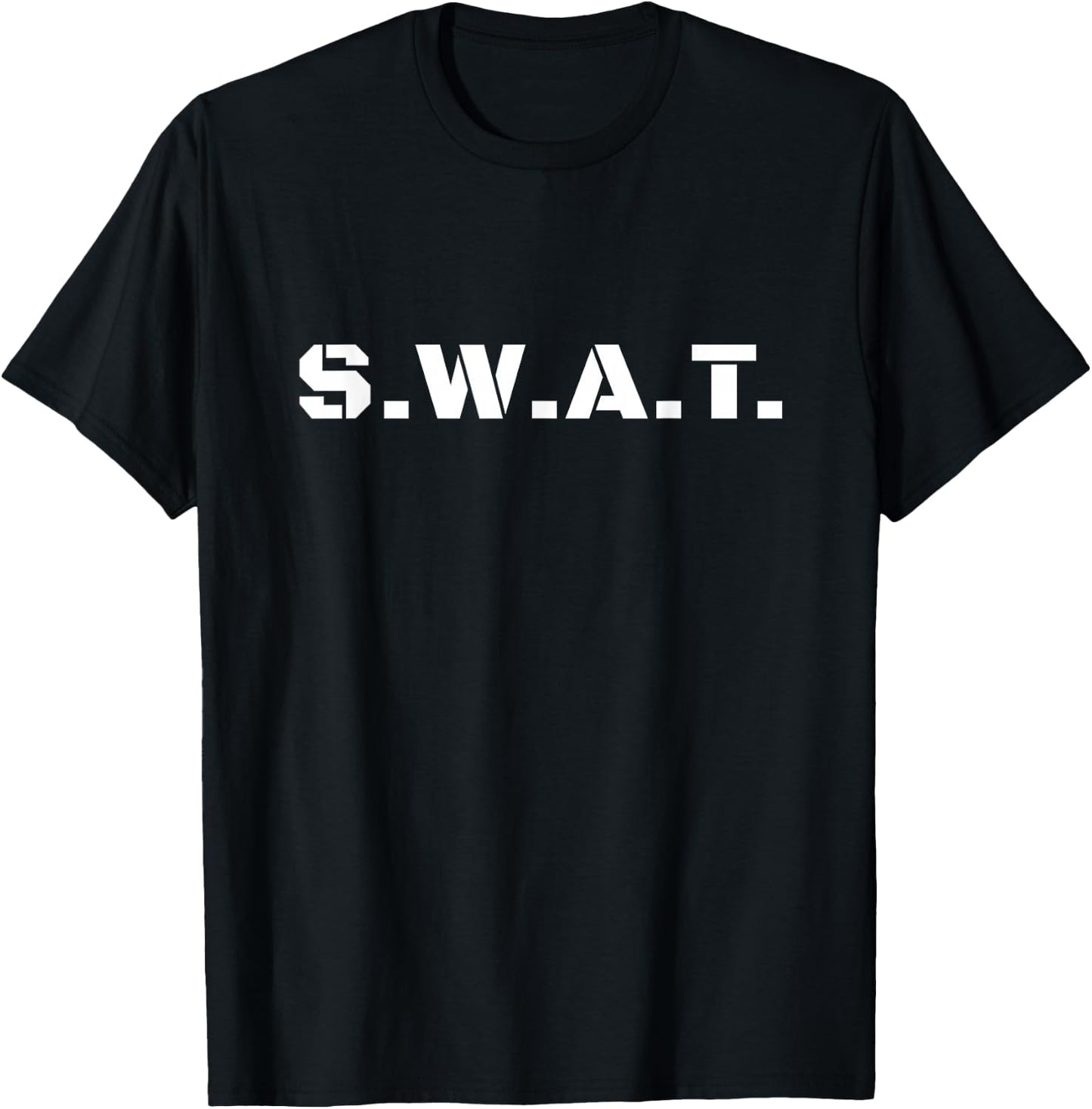 SWAT Team Boys Halloween Costume Kids Tactical Uniform Shirt T-Shirt - T-Shirt | Black