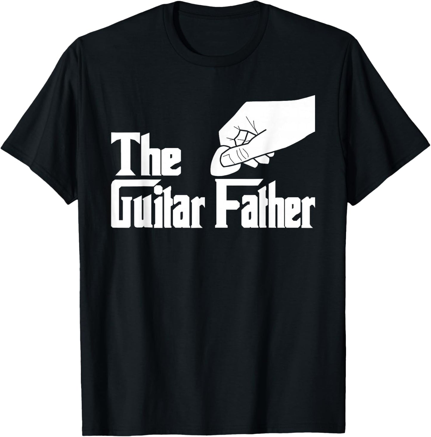 The Guitar Father - Guitar Player Guitarist Musician T-Shirt - T-Shirt | Black