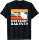 Best Rabbit Dad Ever Funny Dad Rabbit T-Shirt - T-Shirt | Black