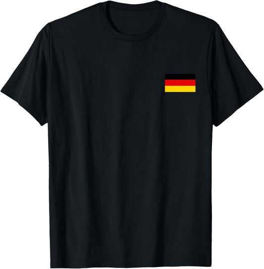 Germany Flag Cool German Flags Deutschland Flagge Men Women T-Shirt - T-Shirt | Black