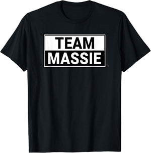 Team Massie - I Stand With True American Thomas Massie T-Shirt - T-Shirt | Black
