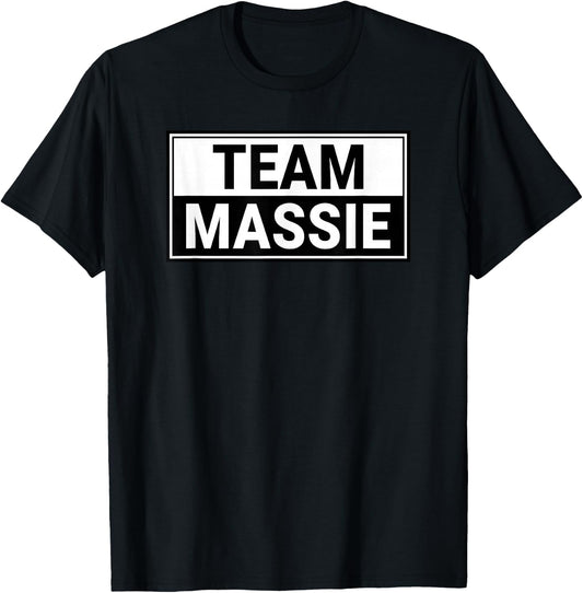 Team Massie - I Stand With True American Thomas Massie T-Shirt - T-Shirt | Black