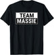 Team Massie - I Stand With True American Thomas Massie T-Shirt - T-Shirt | Black