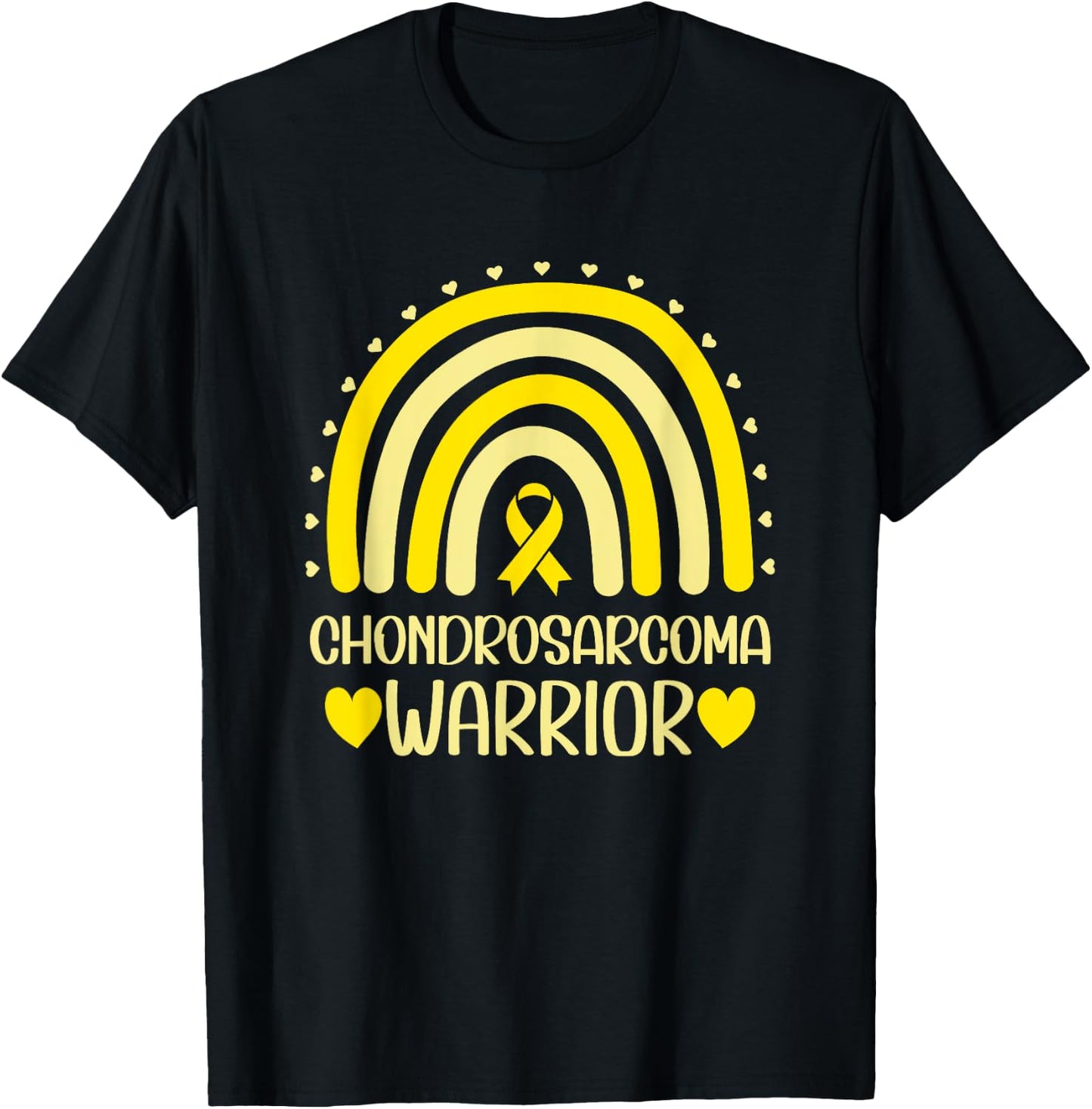 Chondrosarcoma Cancer Warrior Chondrosarcoma Awareness T-Shirt - T-Shirt | Black