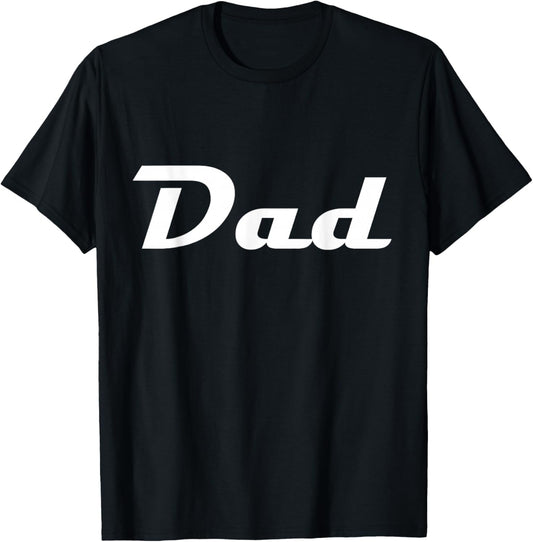 Dad Classic Retro Lettering Father's Day Papa T-Shirt - T-Shirt | Black