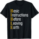 Bible Abbr Basic Instructions Before Leaving Earth Christian T-Shirt - T-Shirt | Black