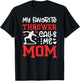 Proud Shot Put Mom Of A Shot Put Thrower Shot Putter Mama T-Shirt - T-Shirt | Black