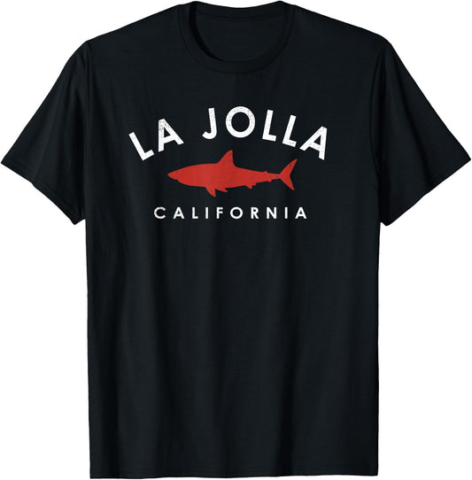La Jolla California Shark Vacation Souvenir Retro Women T-Shirt - T-Shirt | Black