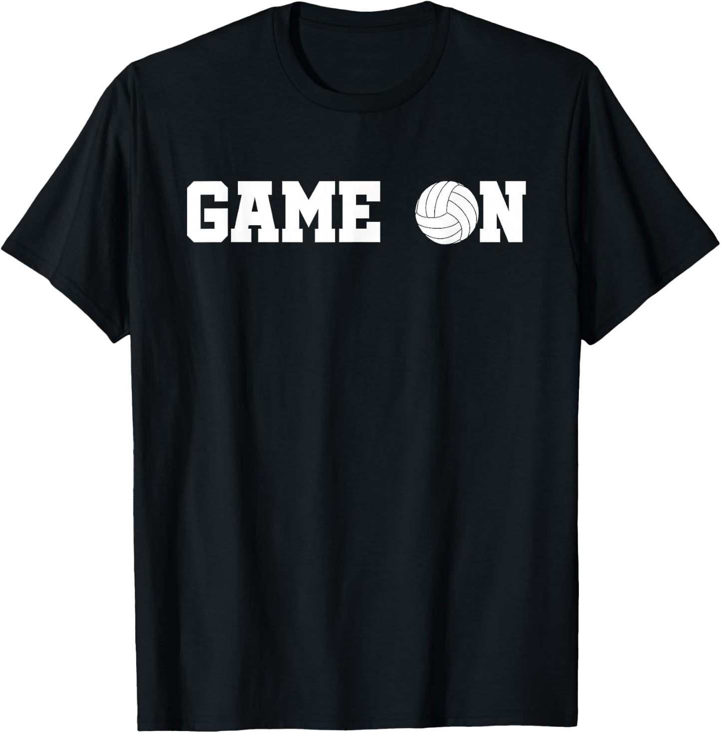 Game On Volleyball Team Gift Women Girls Boys T-Shirt - T-Shirt | Black