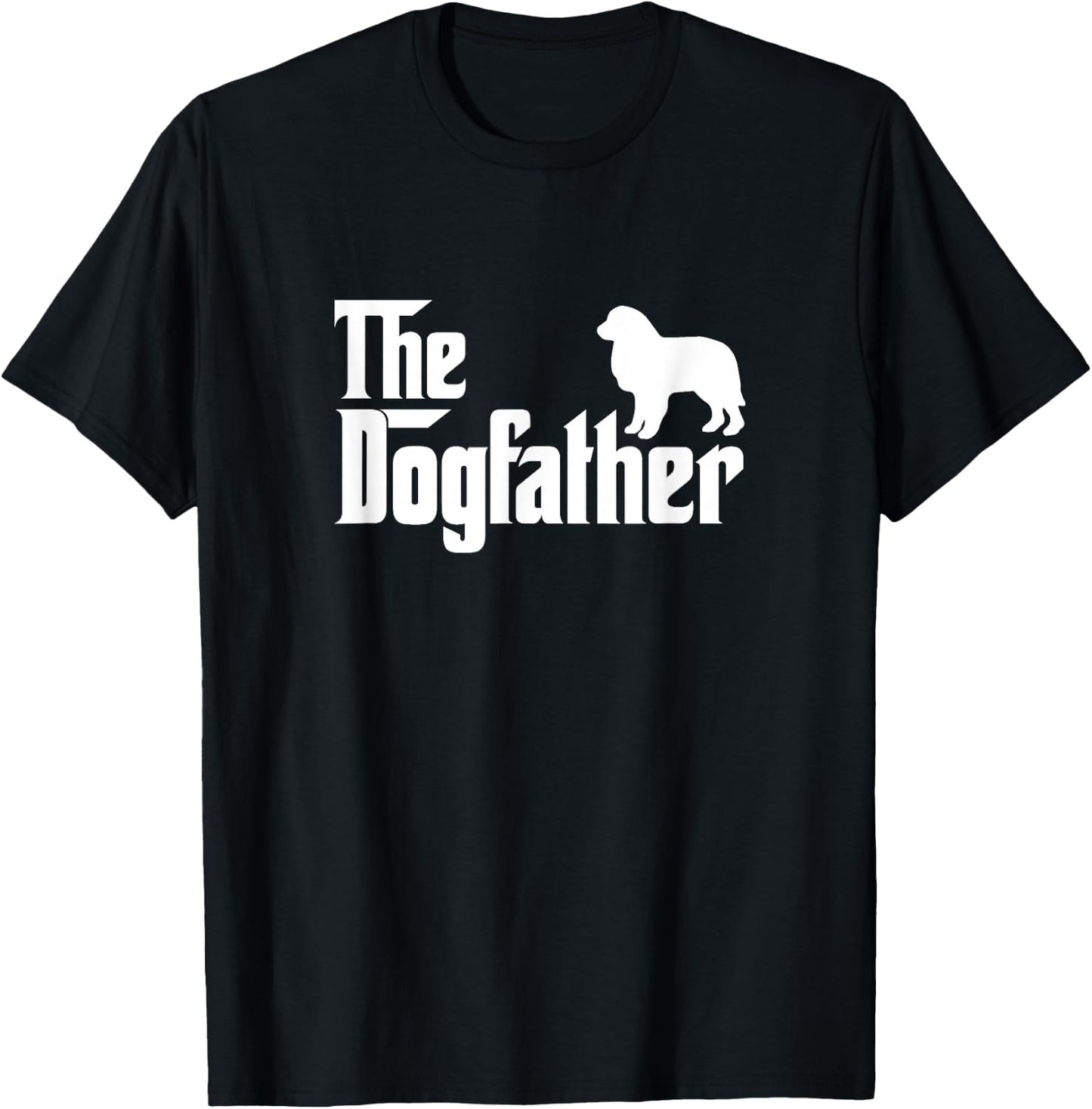 Great Pyrenees - The Dogfather Dog Papa Dad T-Shirt - T-Shirt | Black