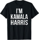I’m Kamala Harris Halloween Costume Party Adult Kids Funny T-Shirt - T-Shirt | Black