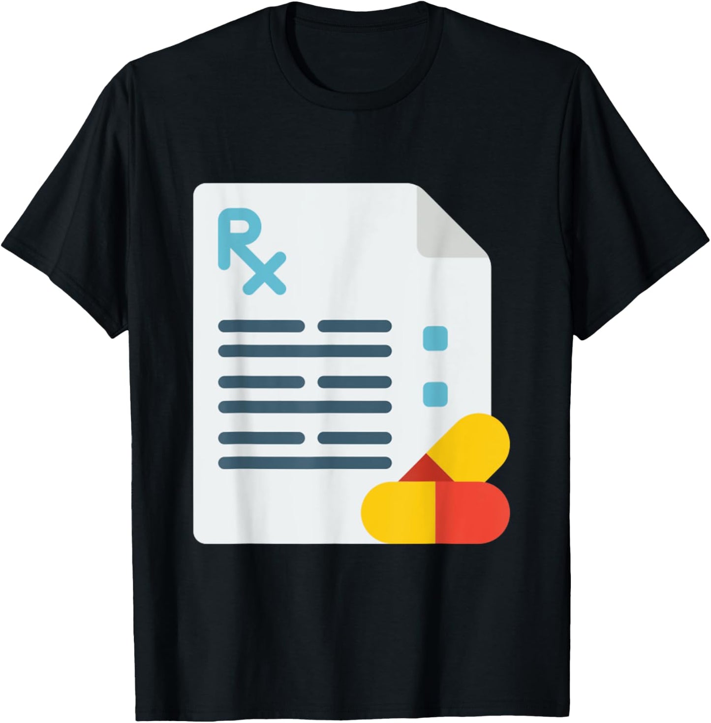 Rx Pharmacy Technician Pharmacist Medicine T-Shirt - T-Shirt | Black