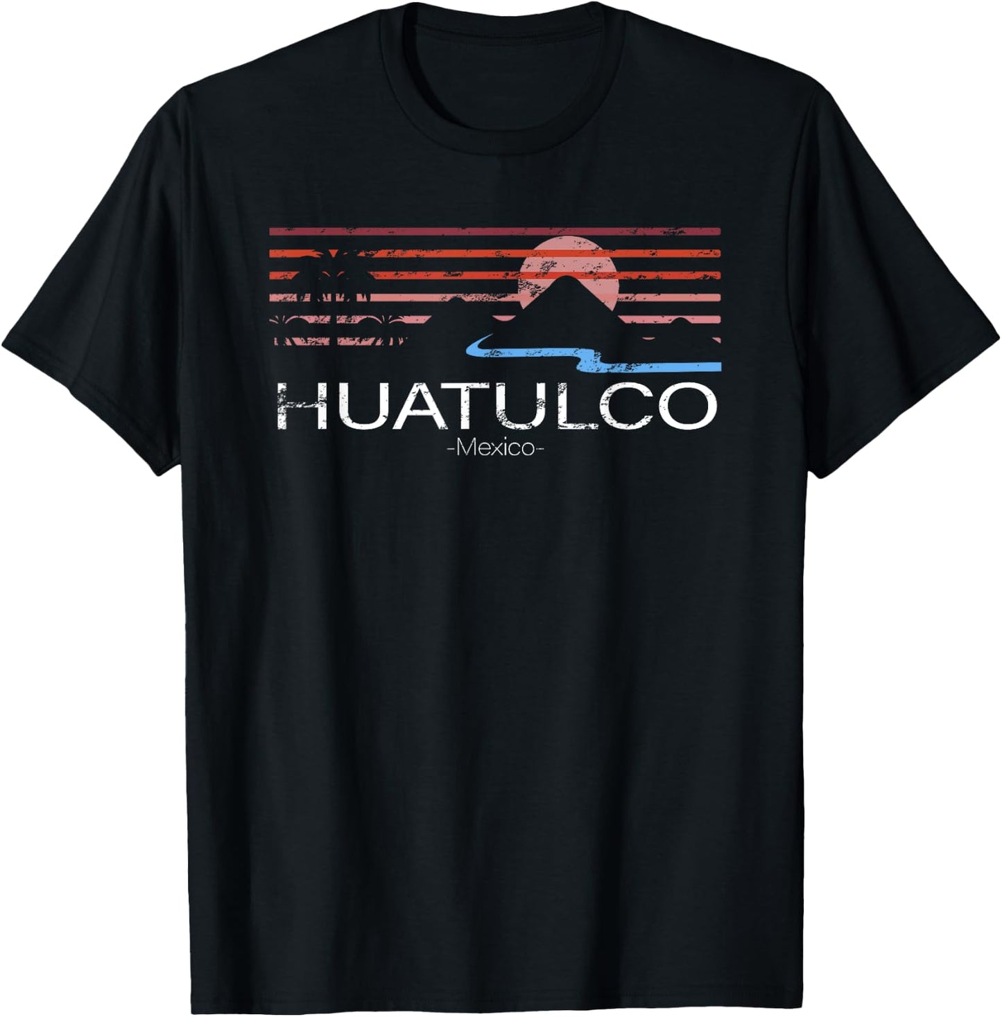 Huatulco Mexico T-Shirt - T-Shirt | Black