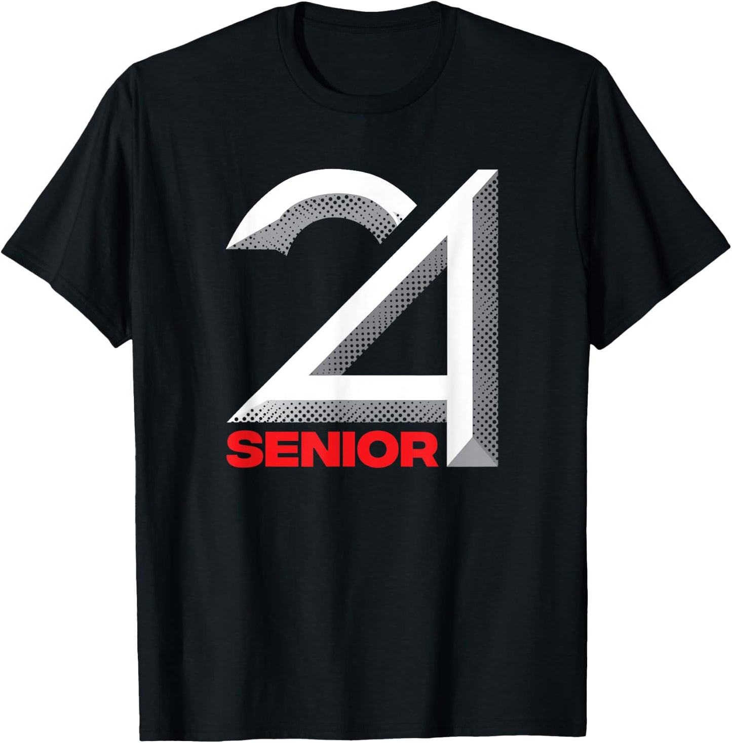 Senior Class Of 2024 Shirt Graduation High School College T-Shirt - T-Shirt | Black