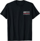 Thin Red Line American USA Flag Fireman Support Firefighter T-Shirt - T-Shirt | Black