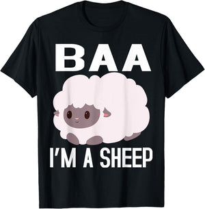 Baa I'm A Sheep FUNNY FARMER IDEA ,KIDS,BOY,GIRL T-Shirt - T-Shirt | Black