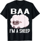 Baa I'm A Sheep FUNNY FARMER IDEA ,KIDS,BOY,GIRL T-Shirt - T-Shirt | Black