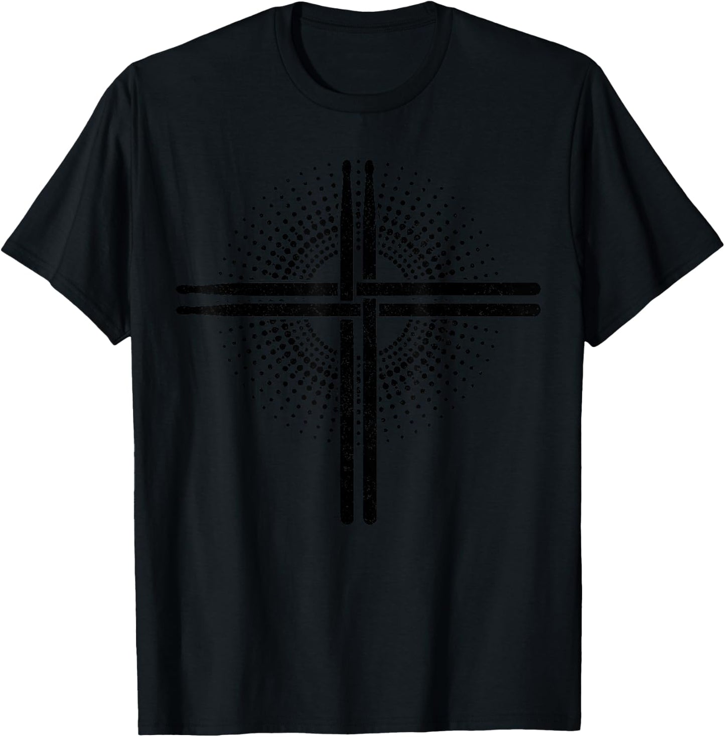 Christian Drummer Drummer Drumsticks Drumming for Jesus T-Shirt - T-Shirt | Black