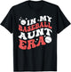 In My Baseball Aunt Era Groovy Vintage Baseball Aunt T-Shirt - T-Shirt | Black