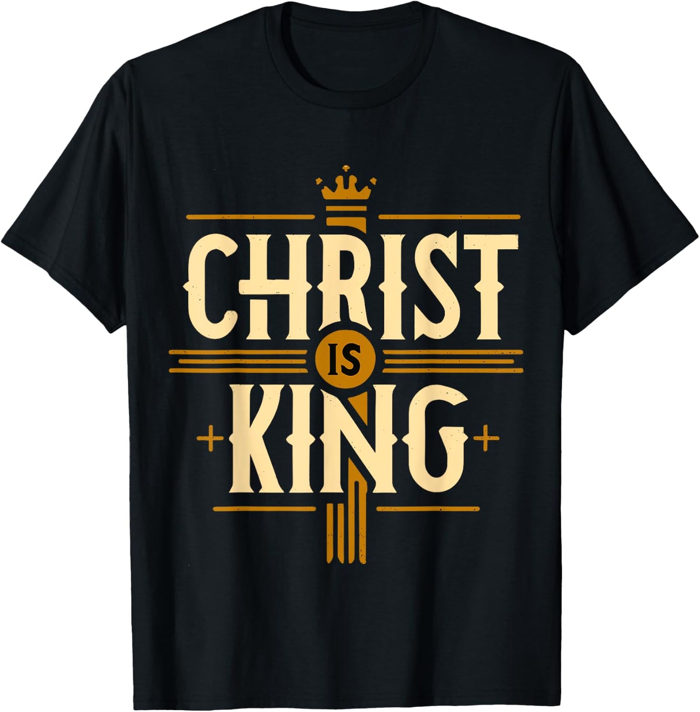 Christ is King Christian Jesus T-Shirt - T-Shirt | Black