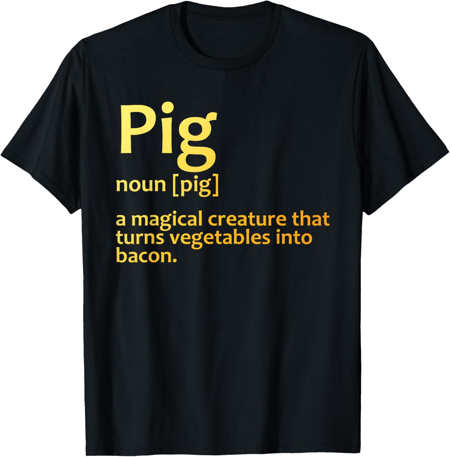 Best Bacon Design Women Kids Pig Food Bacon Lover T-Shirt - T-Shirt | Black