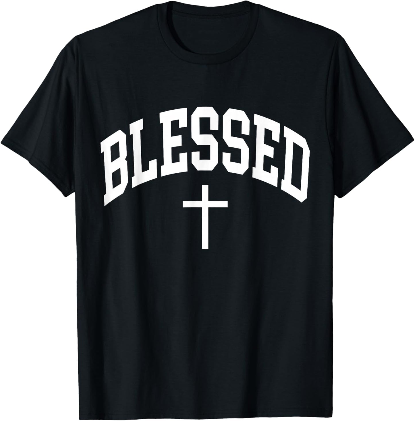 Blessed Cross Christian Religious Faith T-Shirt - T-Shirt | Black