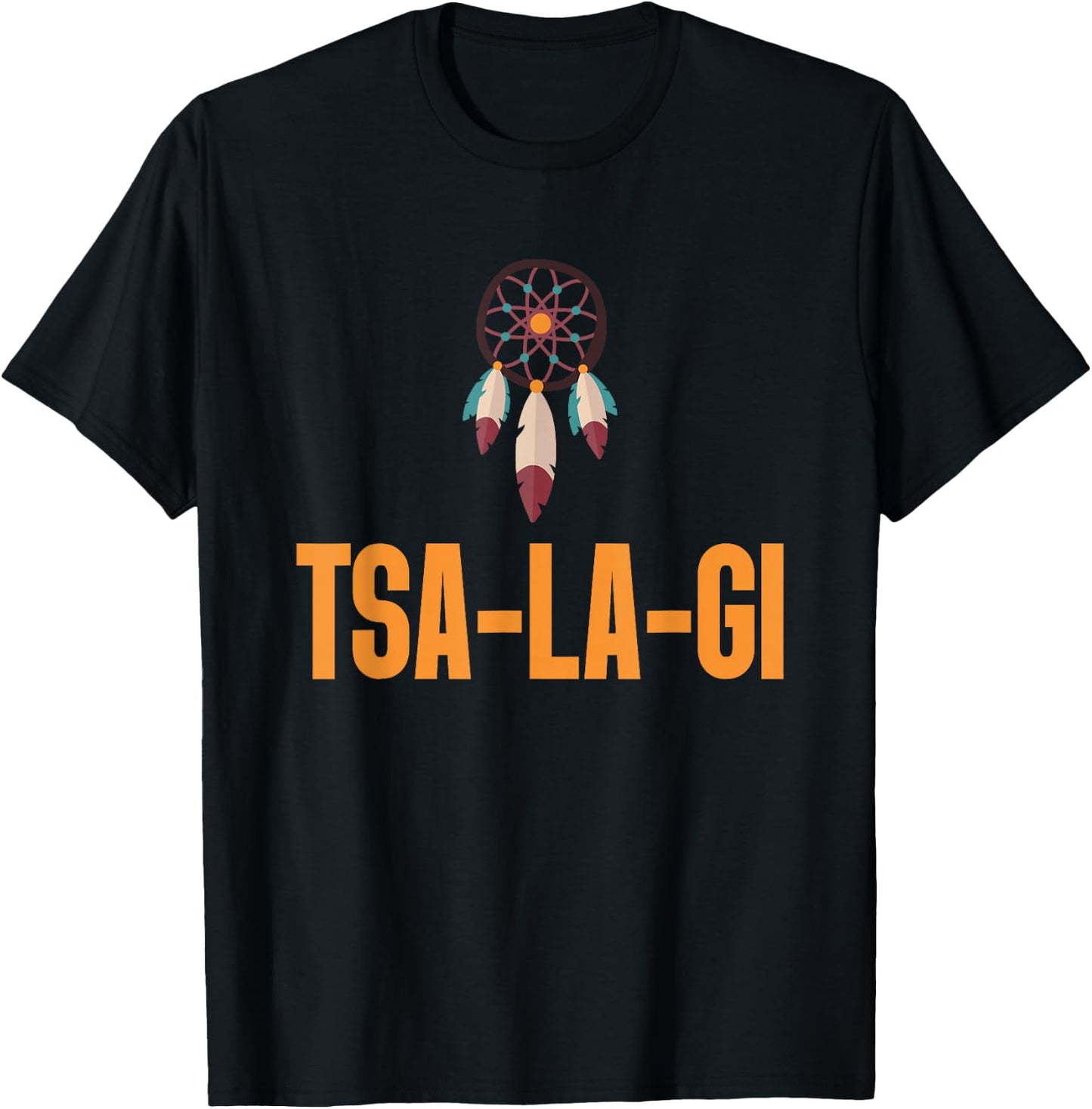 Pride Cherokee Keetoowah Nation Tsi Tsalagi Native American T-Shirt - T-Shirt | Black