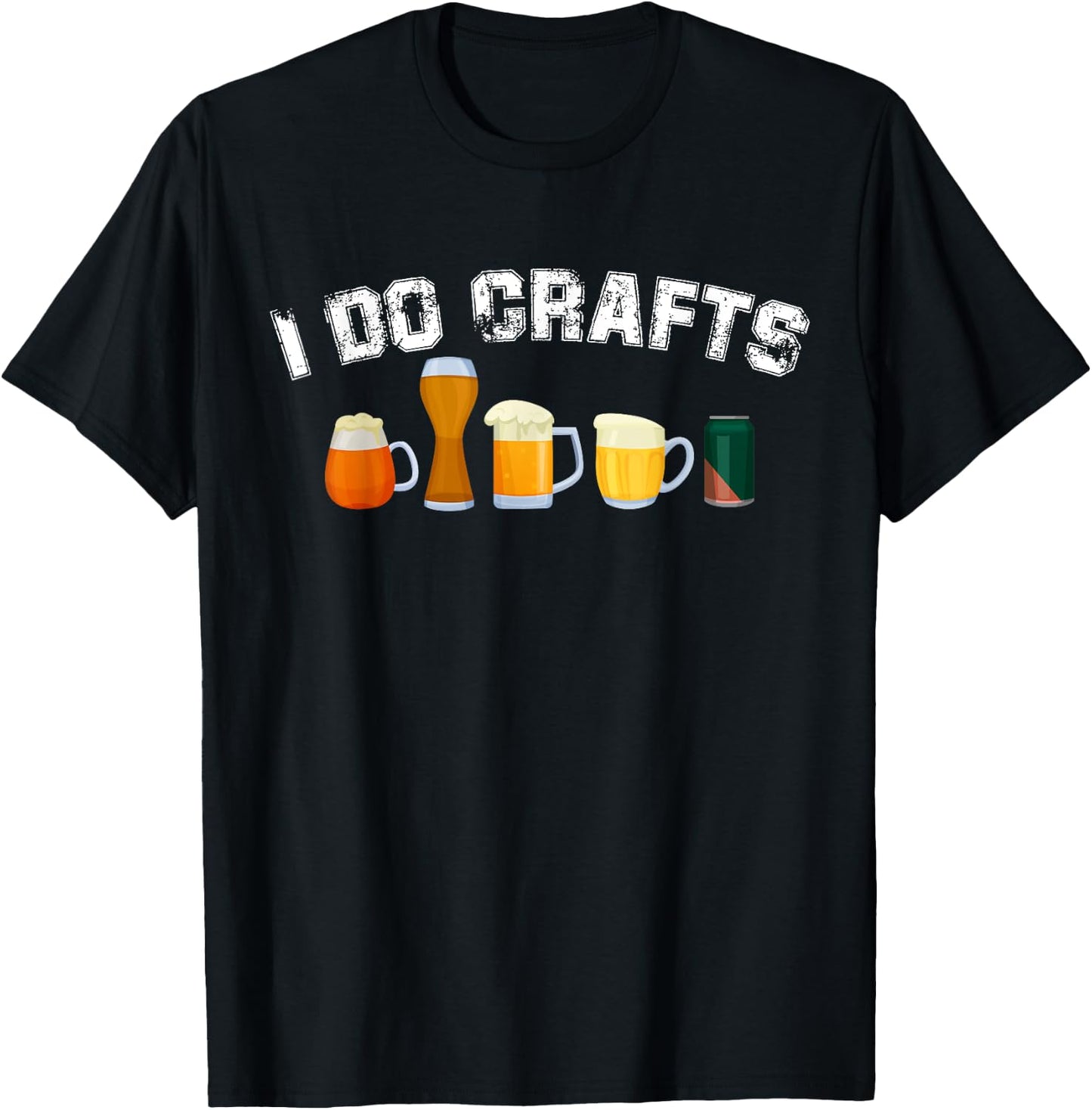 I Do Crafts Home Brew Art Vintage Craft Beer Home Brewers T-Shirt - T-Shirt | Black