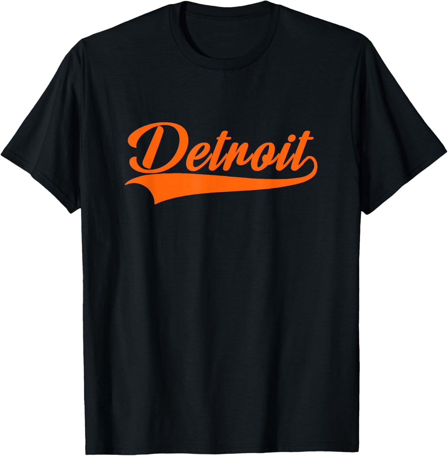 Detroit - Throwback Design - Classic T-Shirt - T-Shirt | Black